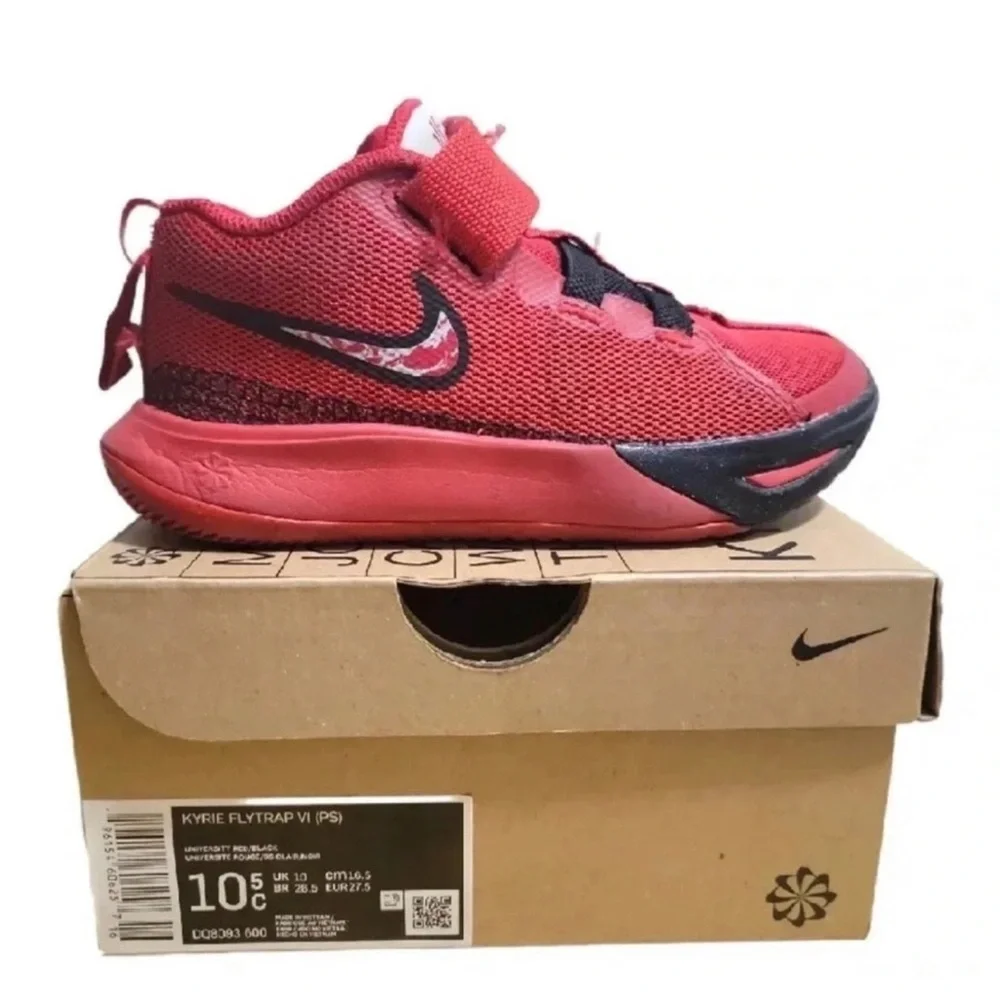 Nike Kyrie Flytrap VI (PS) University Red/Black Kids‎ Size 10.5C DQ8093 600
